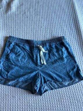LOFT Blue Drawstring Pull-On Girls Shorts